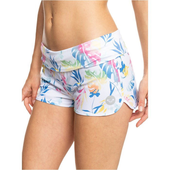 2022 Roxy Women's Endless Summer 2" Boardshorts Roxy - Blanco Brillante / Surf Trippin